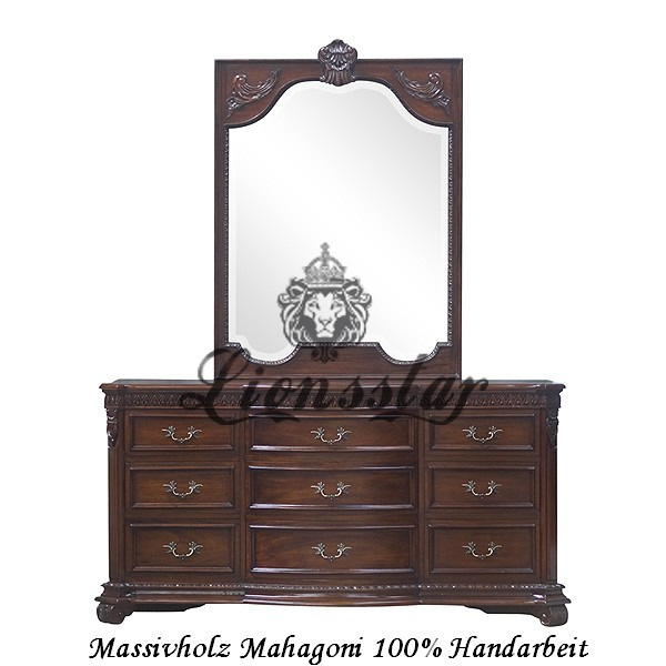 Spiegelkommode Barock Mahagoni Holz Sk 127 Lionsstar GmbH