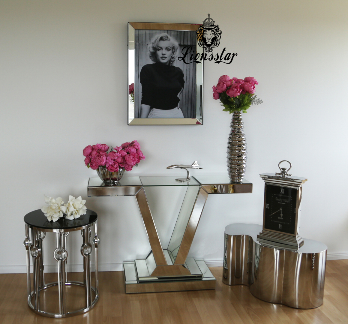 Bilderrahmen Marilyn Black and White Glas Facettiert