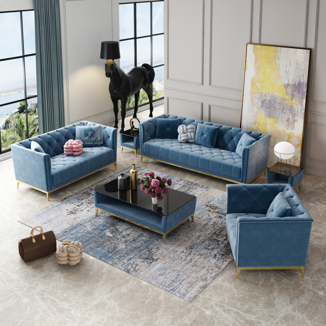 designer sofa set chesterfield stil modern | lionsstar gmbh