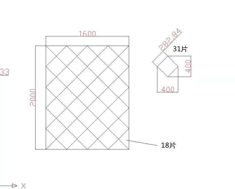 Designer Spiegelfliesen facettiert Wandfliesen 3,2 qm Spiegel Fliesen