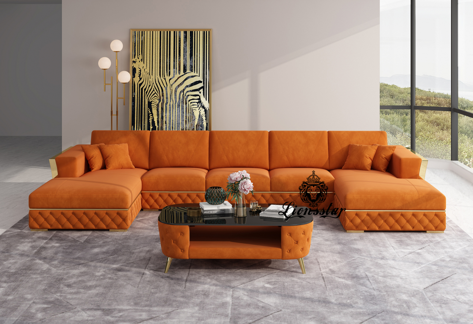 Designer Sofa Loft Style U Form | Lionsstar GmbH